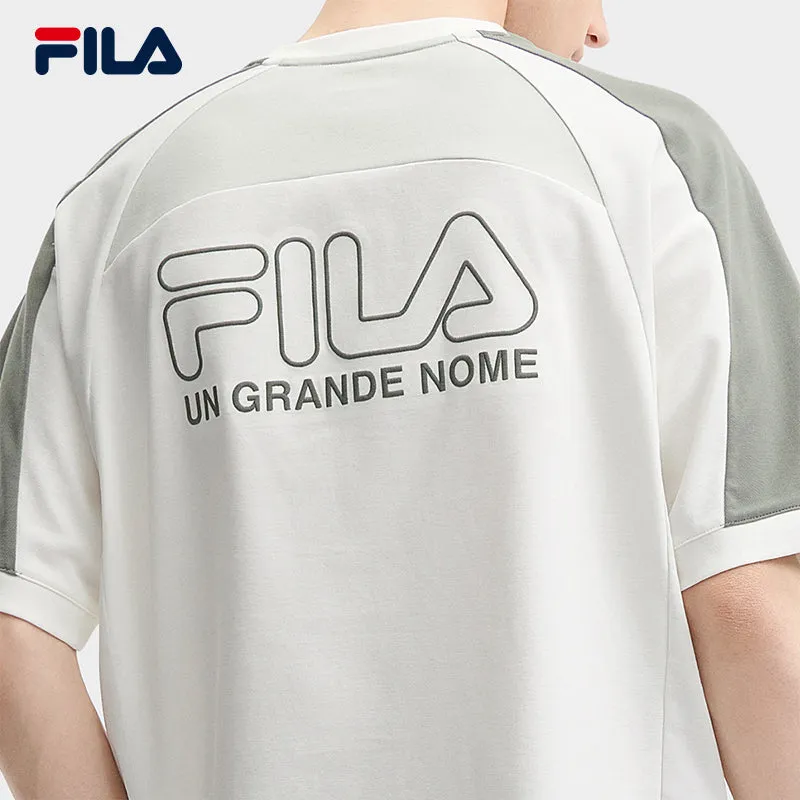 FILA CORE WHITE LINE FILA ORIGINALE Men Short Sleeve T-shirt (Dark Blue / White)