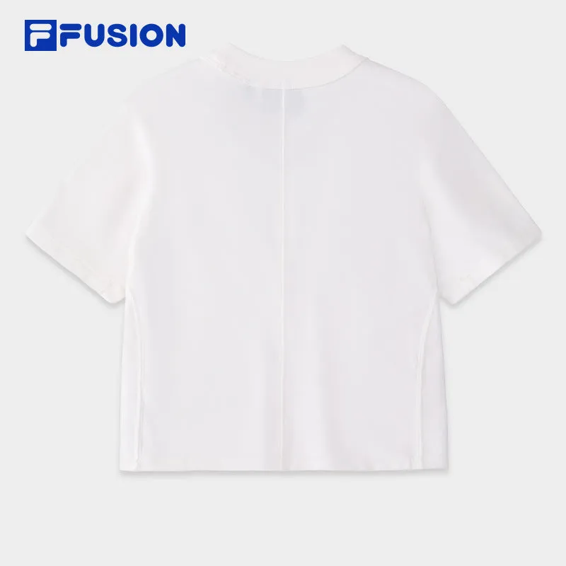 FILA FUSION INLINE WORKWEAR 1 Women Short Sleeve T-shirt (White / Black / Beige)