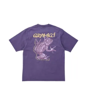 Gramicci STICKY FROG TEE PURPLE PIGMENT