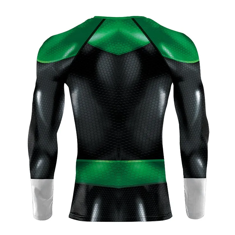 Green Lantern Compression 'War of the Lanterns' Long Sleeve Rashguard