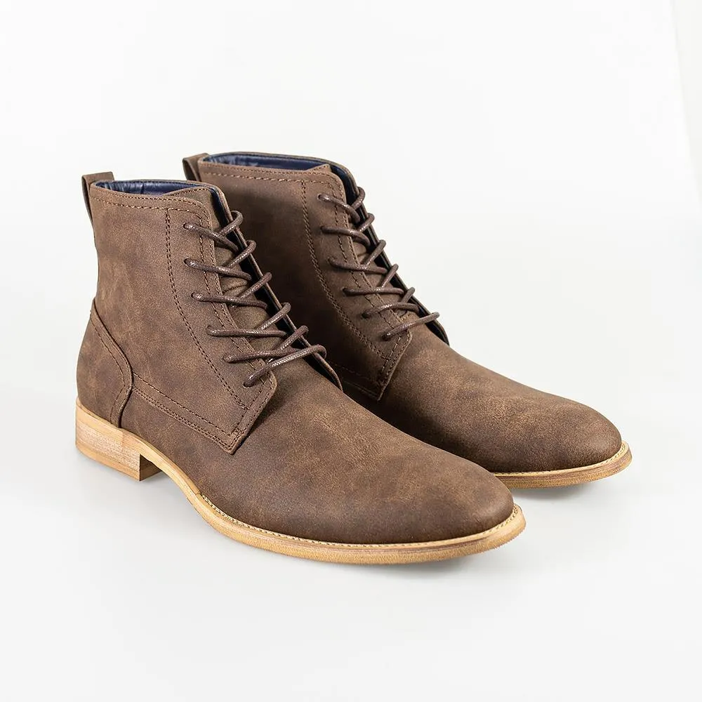 Hurricane Grey Lace Up Boots