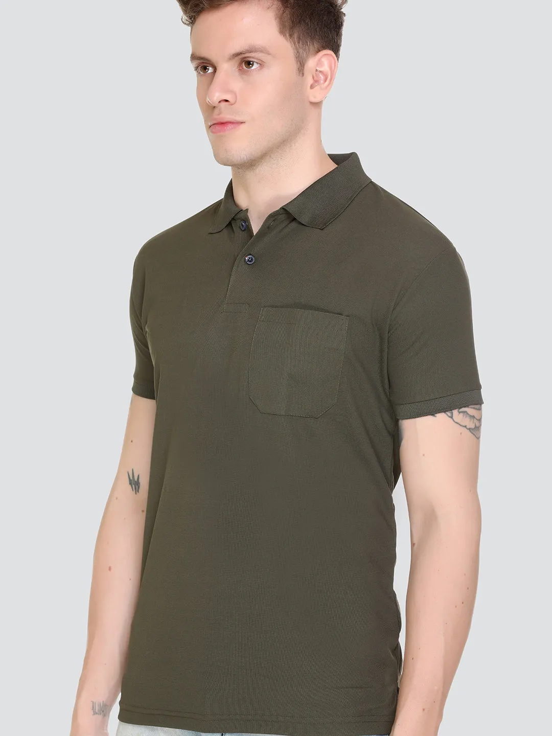 Jinxer Men Dry Fit Polo T-Shirts