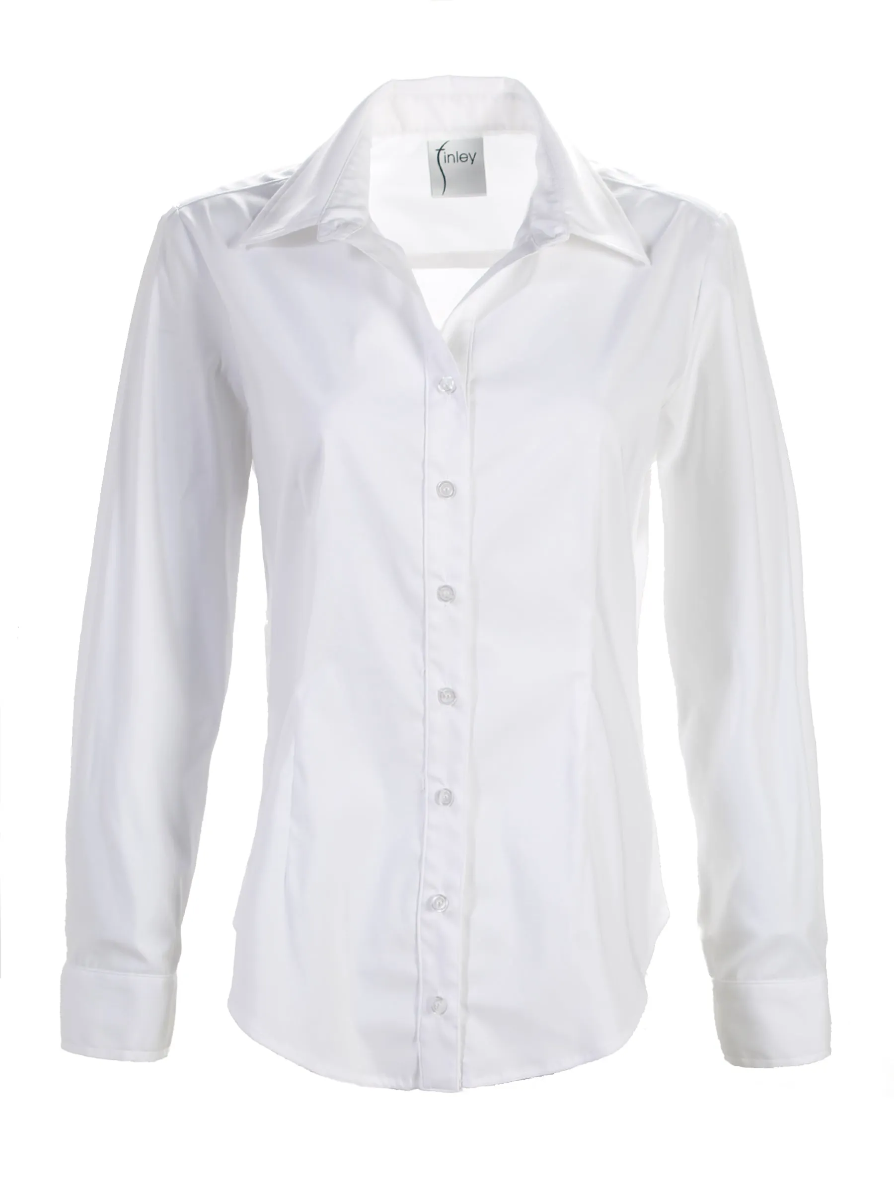 Johnny Shirt White Silky Poplin