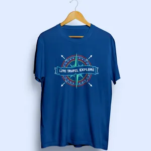 Live Travel Explore Half Sleeve T-Shirt