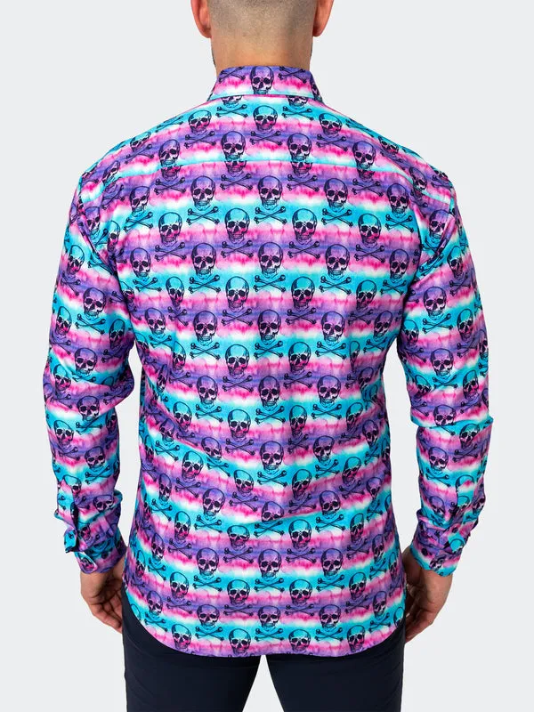 Maceoo Shirt | Fibonacci SkullDye Purple