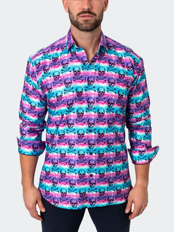 Maceoo Shirt | Fibonacci SkullDye Purple