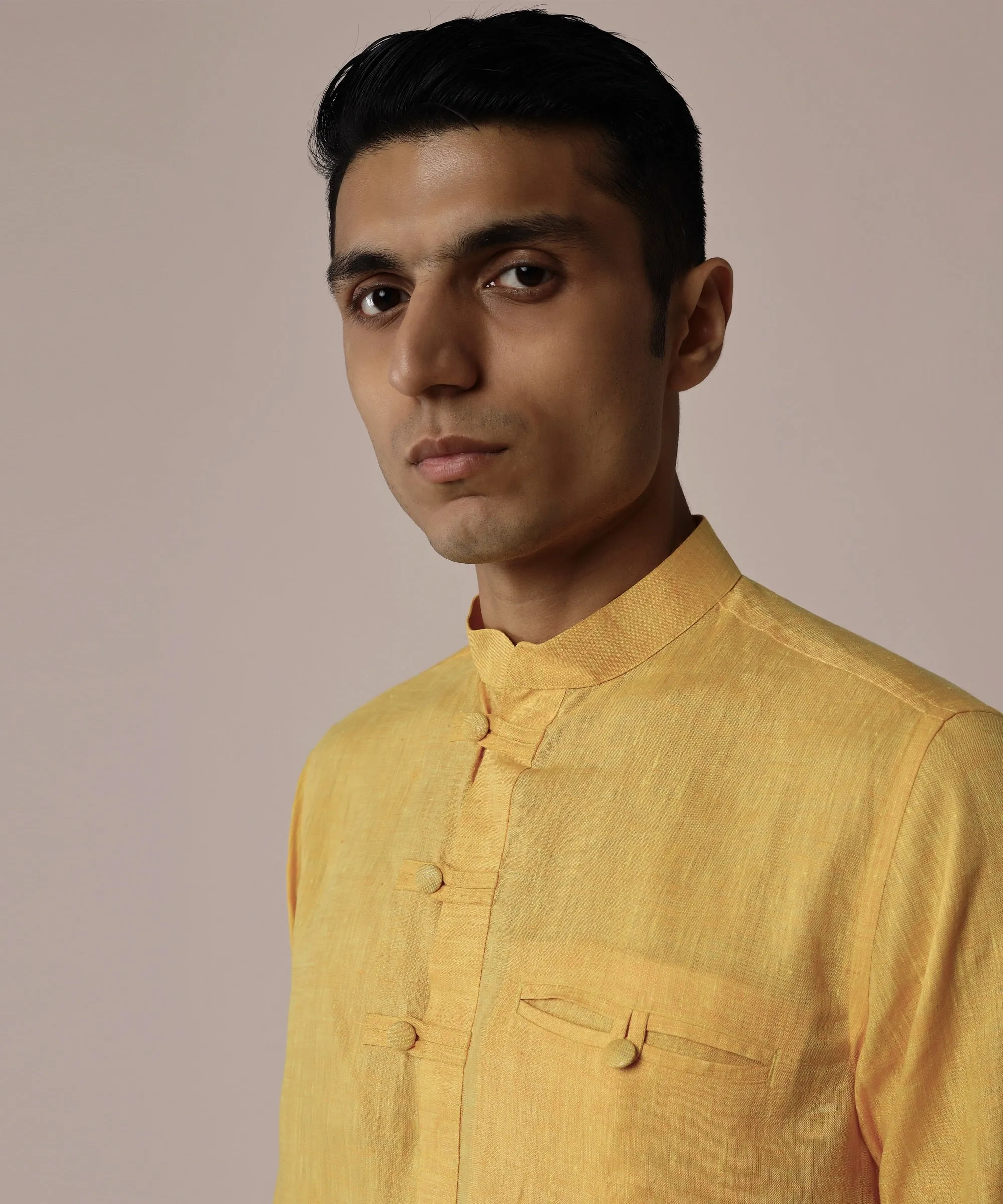 Marigold Yellow Popover Shirt