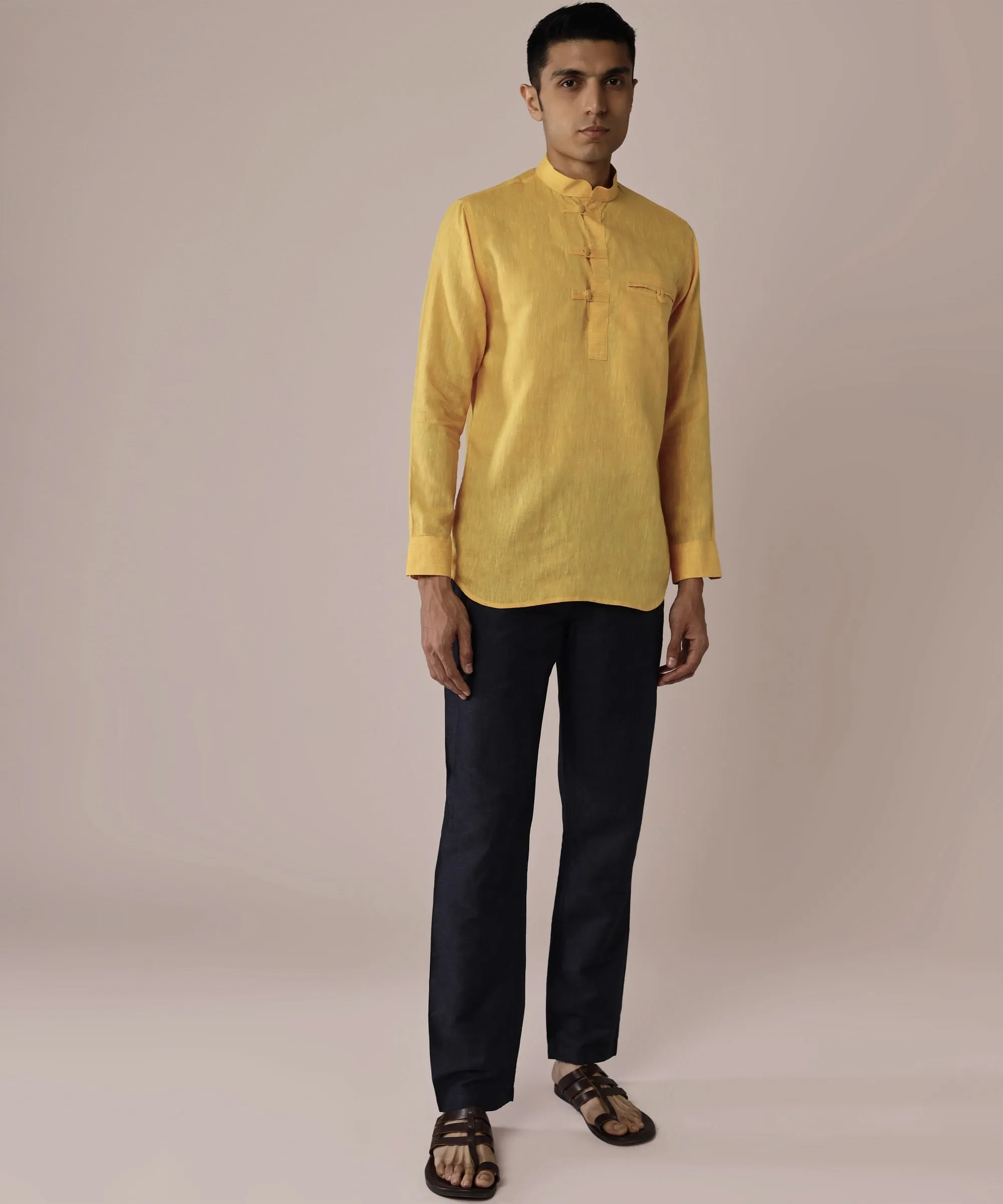 Marigold Yellow Popover Shirt