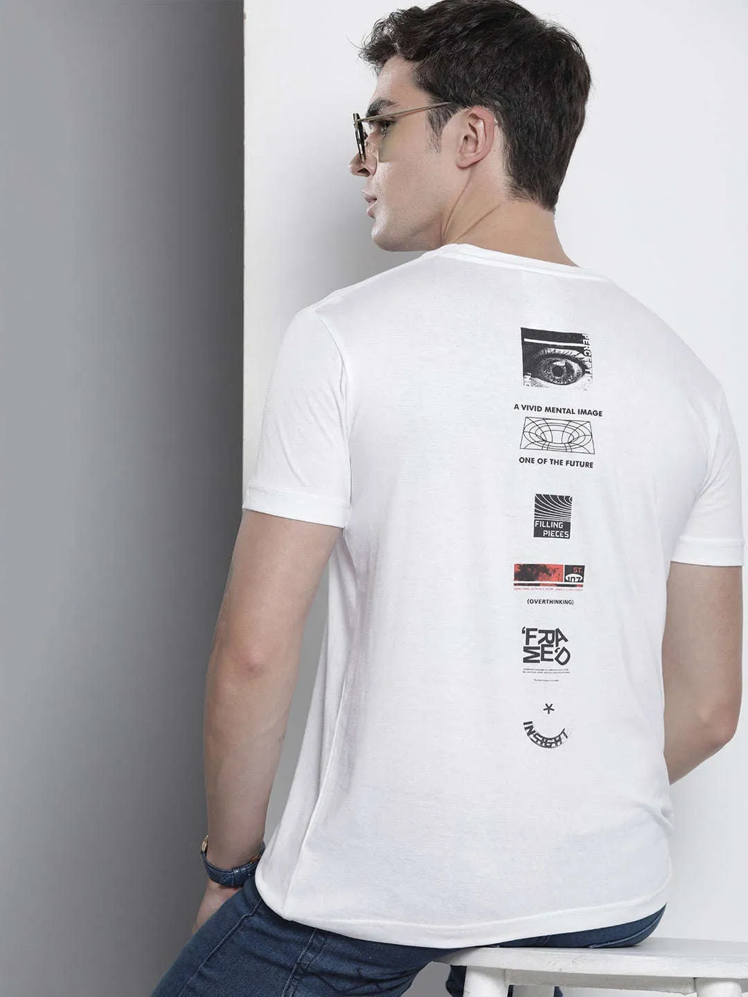 Men Back Printed T-shirt