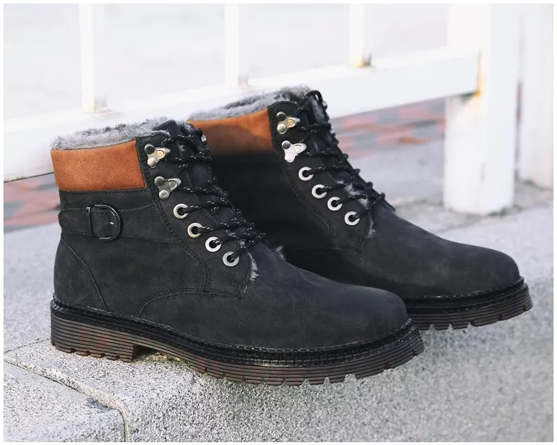 Men's Leather Warm Boots