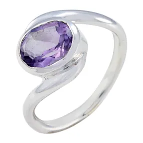 Riyo Exquisite Gemstone Amethyst 925 Rings Antique Jewelry Boxes