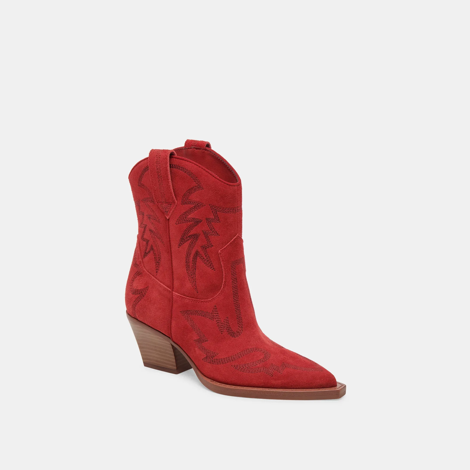 RUNA BOOTS RED SUEDE