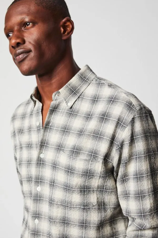 Shadow Plaid Seersucker Tuscumbia Shirt Button Down