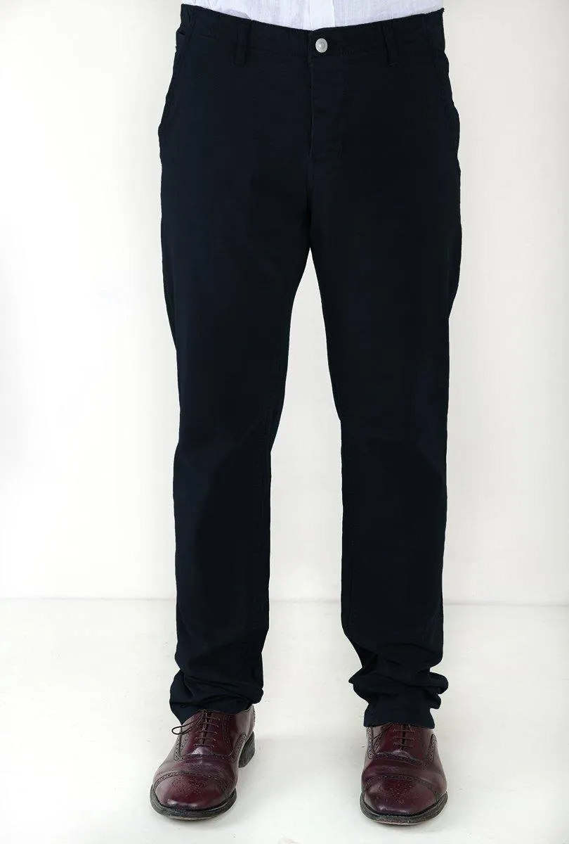 Slim Straight Fit Mens Casual Trousers