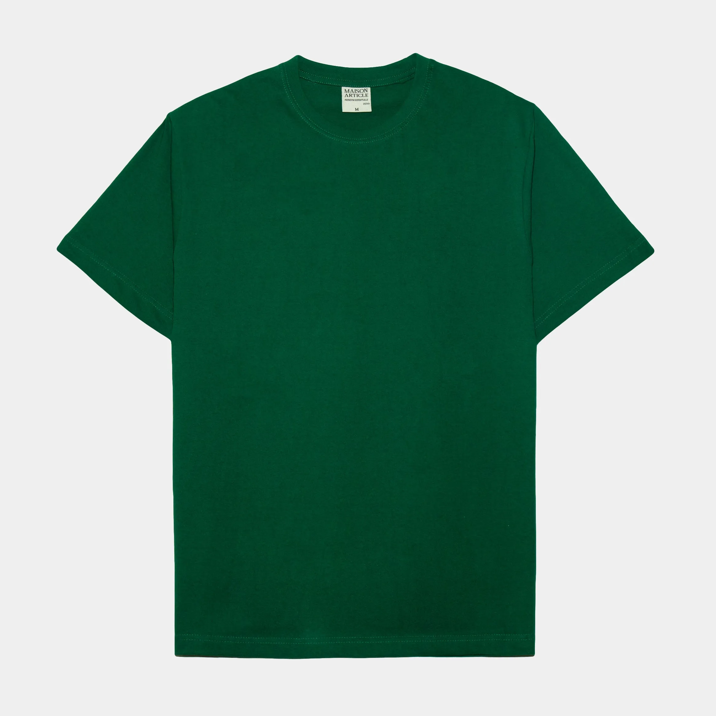 Solid Novelty Mens Short Sleeve Shirt (Dark Green)