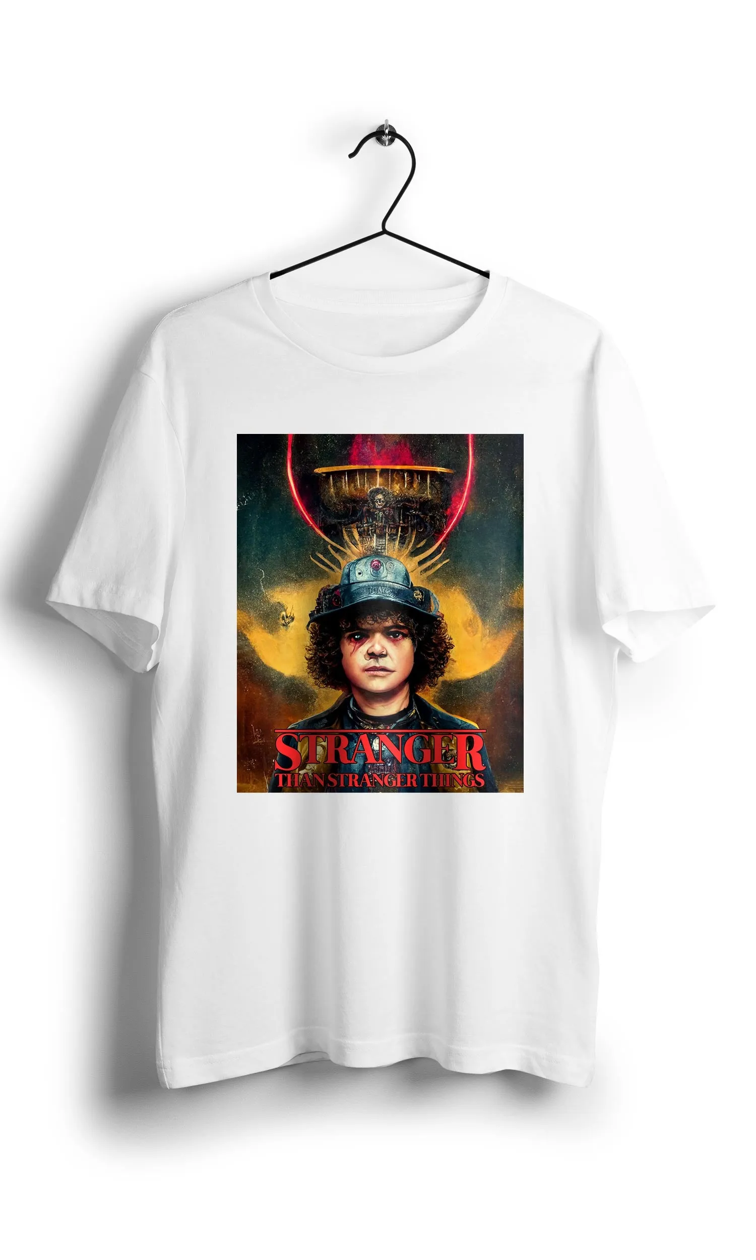 Steampunk Dustin Henderson Stranger Than Stranger Things  -Digital Graphics Basic T-shirt White