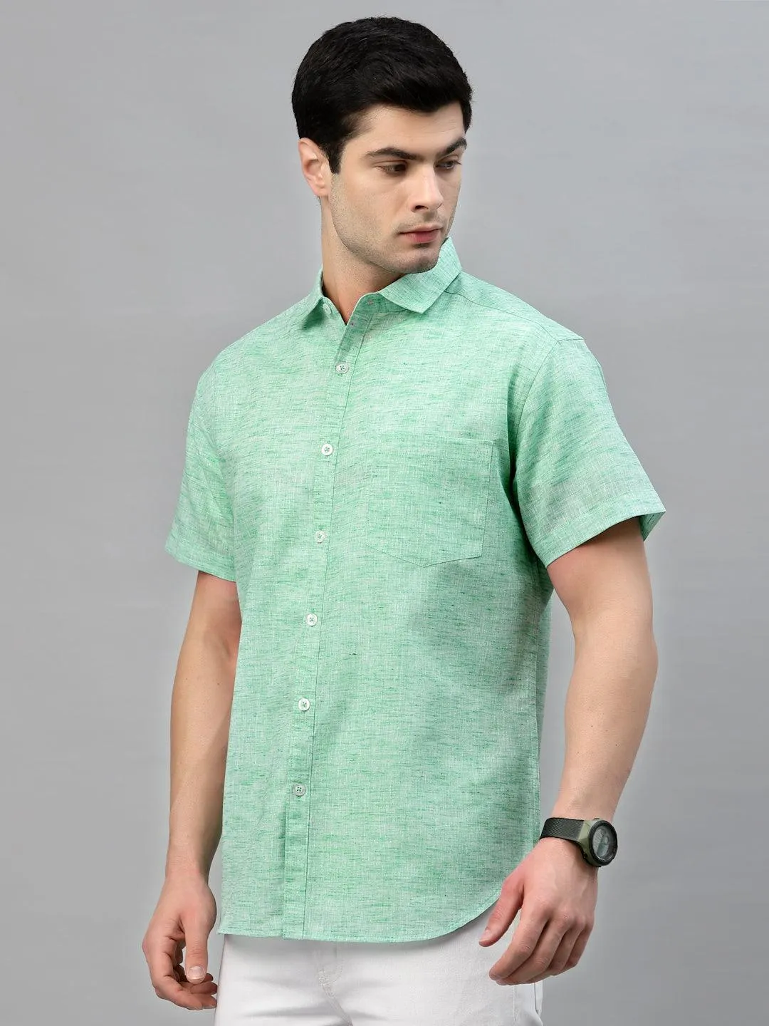 Style Quotient Men Green Comfort Floral Printed Casual Shirt