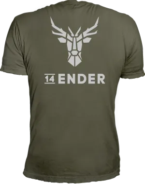 T-Shirt 14Ender® Logo Classic earth green NEU