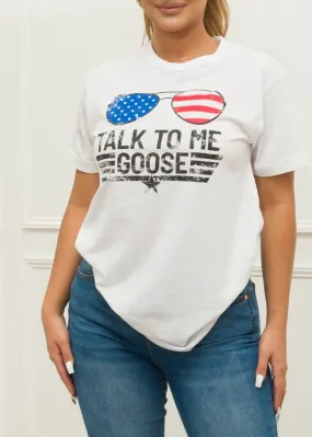 Talk to Me T-Shirt White