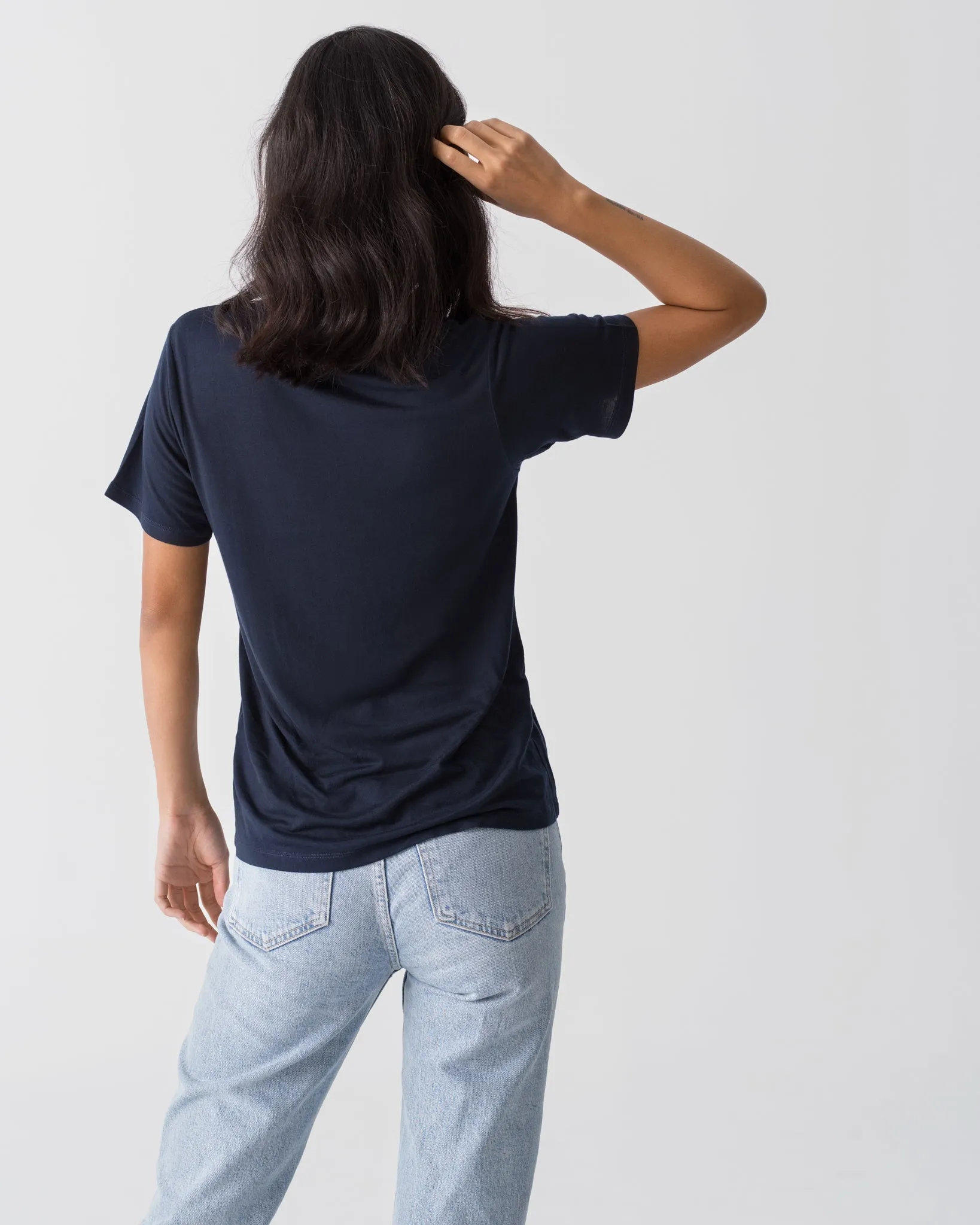 TENCEL V Neck Tee