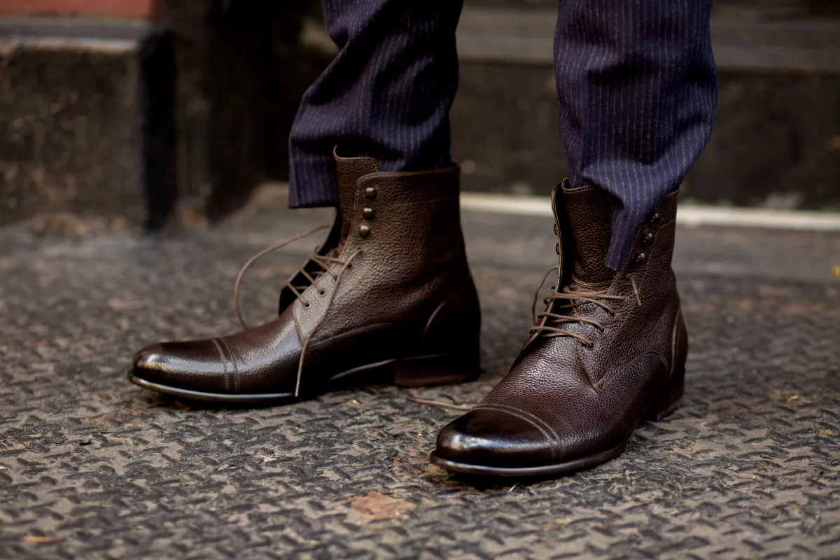 The Jackman Cap-Toe Boot - Chocolate