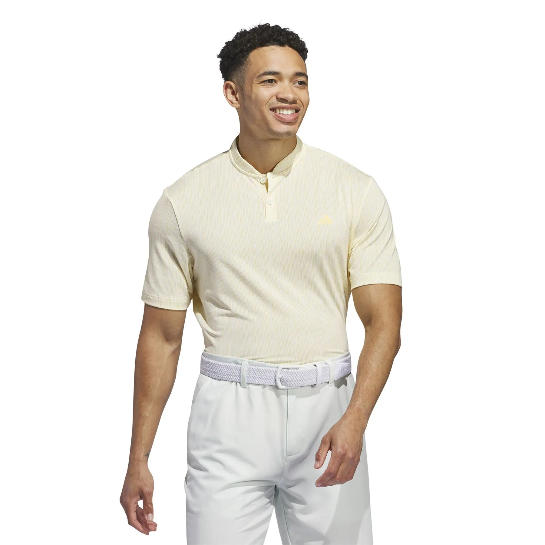 Ultimate365 Sport Stripe Regular Fit Polo Ivory - SS24