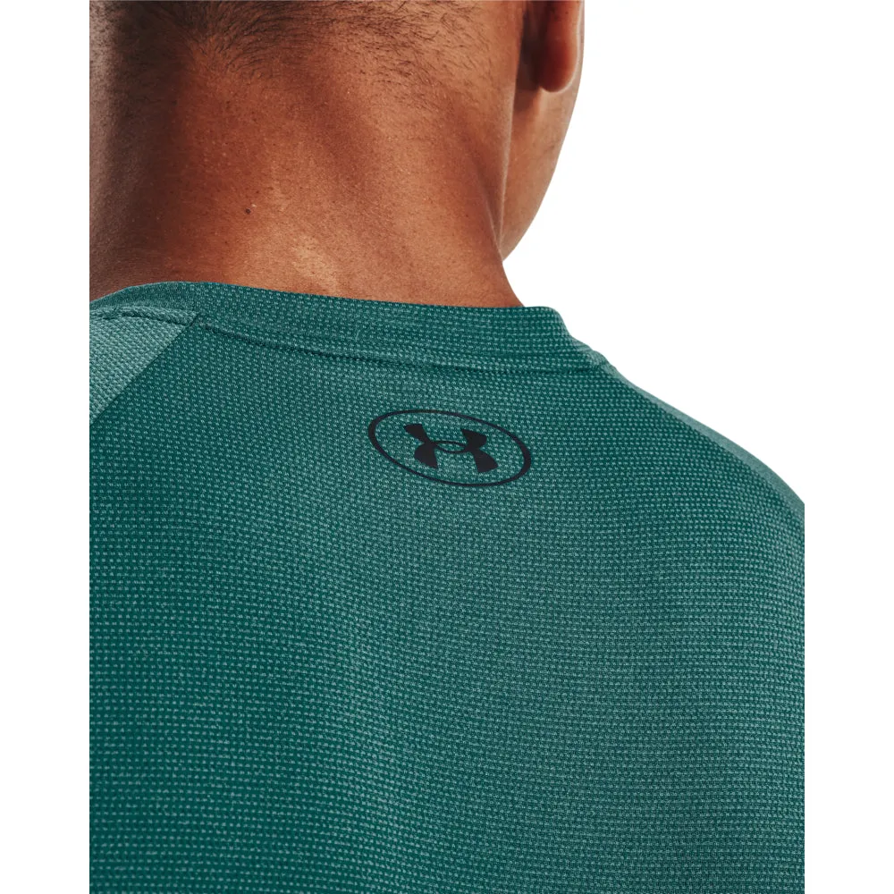 Under Armour Mens Tech 2.0 Performance Textured T-Shirt - Coastal Teal - Lightweight, Moisture-Wicking Athletic Top