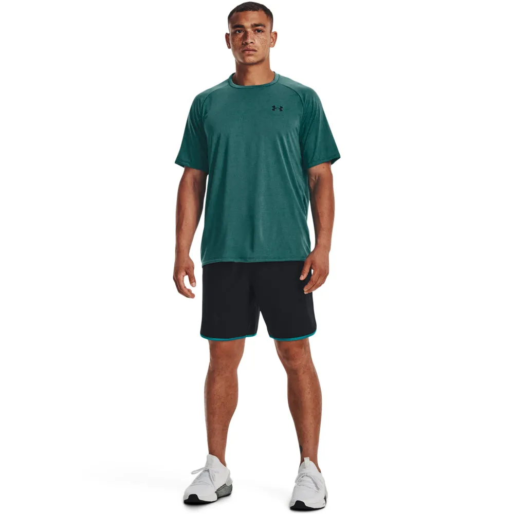 Under Armour Mens Tech 2.0 Performance Textured T-Shirt - Coastal Teal - Lightweight, Moisture-Wicking Athletic Top