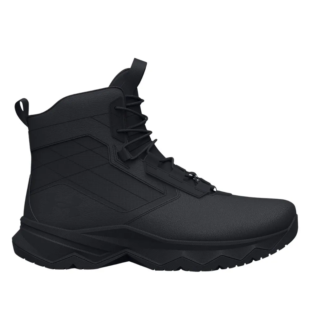 Under Armour Men's UA Stellar G2 6 Side Zip Tactical Boots - Black/Pitch Gray