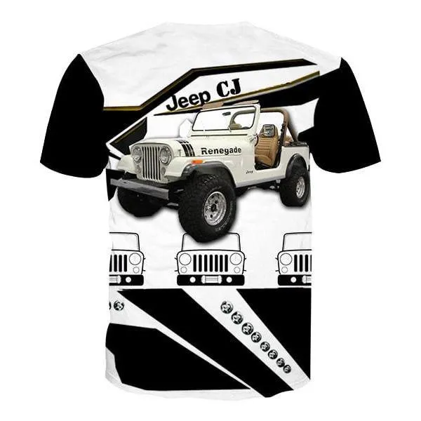 White Jeep CJ - T-Shirt