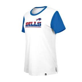 Women's New Era Bills Royal & White Short Sleeve Shirt