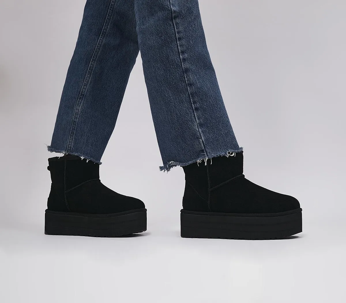 Womens UGG Classic Mini Platform Boots Black